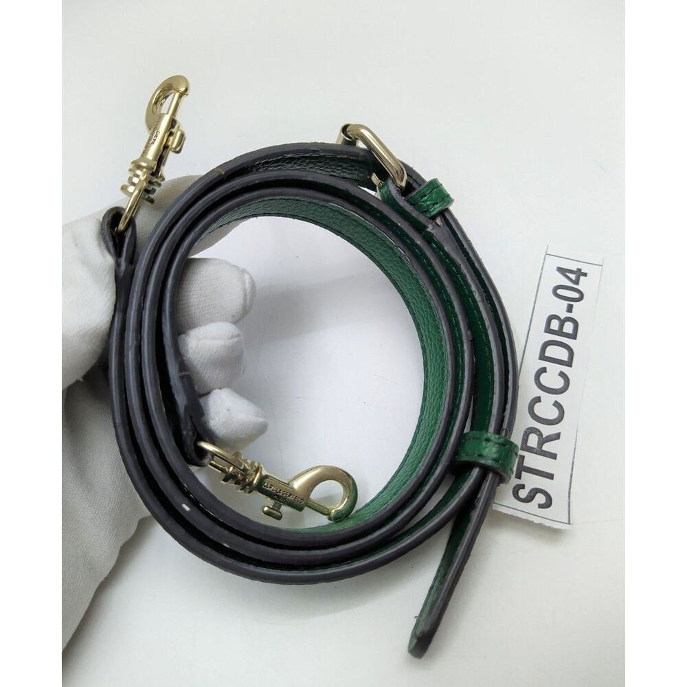 Karl Lagerfeld Replacement Strap Green Leather Gold-tone Spring Trigger Hook - Picture 4 of 11